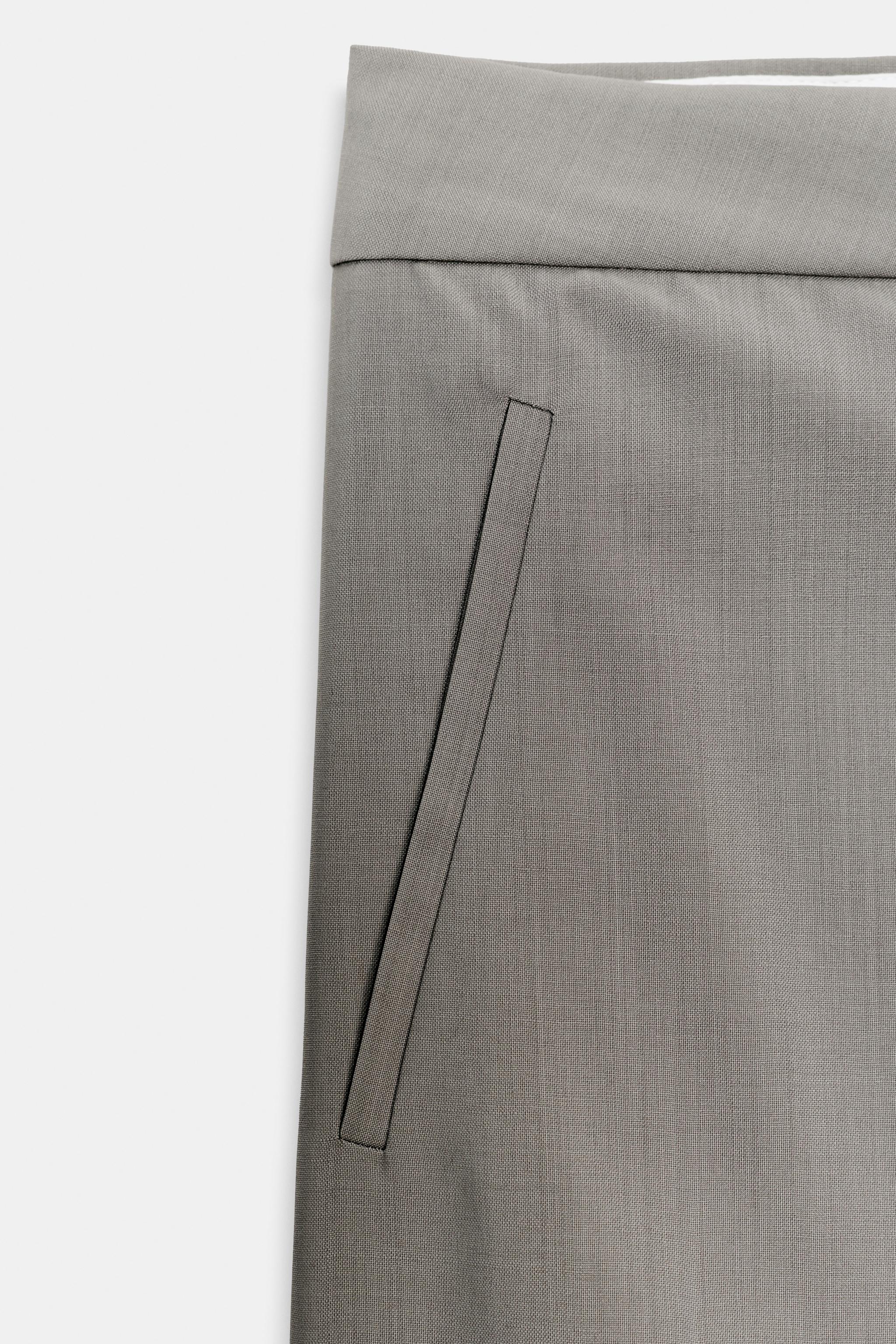 ASYMMETRIC WOOL SKIRT W COLLECTION